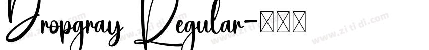 Dropgray Regular字体转换